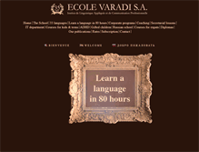Tablet Screenshot of ecole-varadi.ch